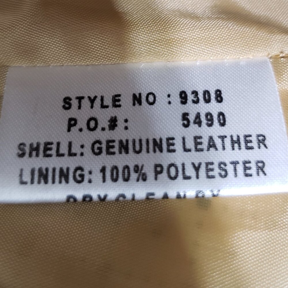 Margaret Godfrey Tan Leather Mini Skirt Zip Front Cut-out design Size 10 - Picture 5 of 5
